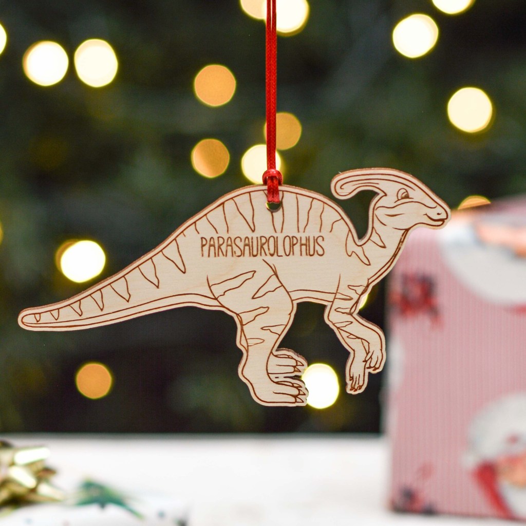 Personalised Parasaurolophus Dinosaur Decoration