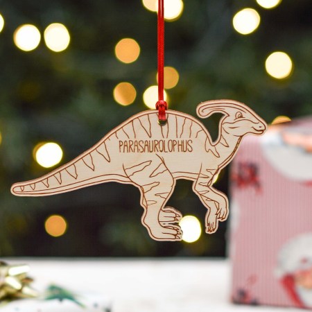 Personalised Parasaurolophus Dinosaur Decoration