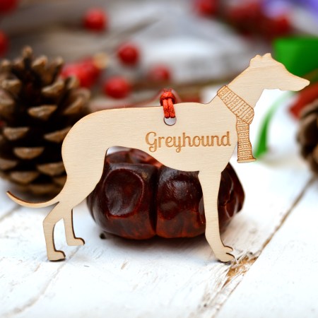Personalised Greyhound Decoration