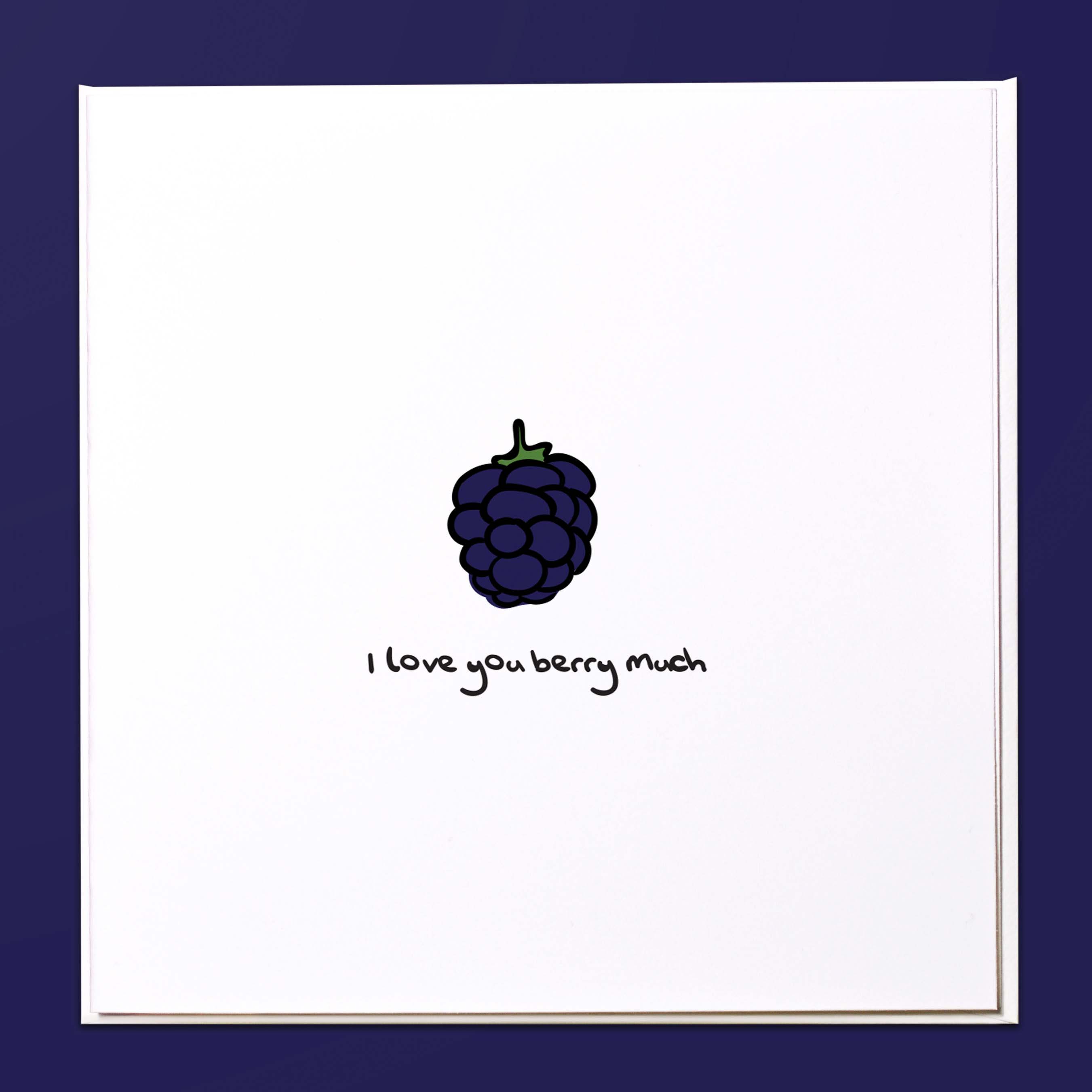I love you berry much Card