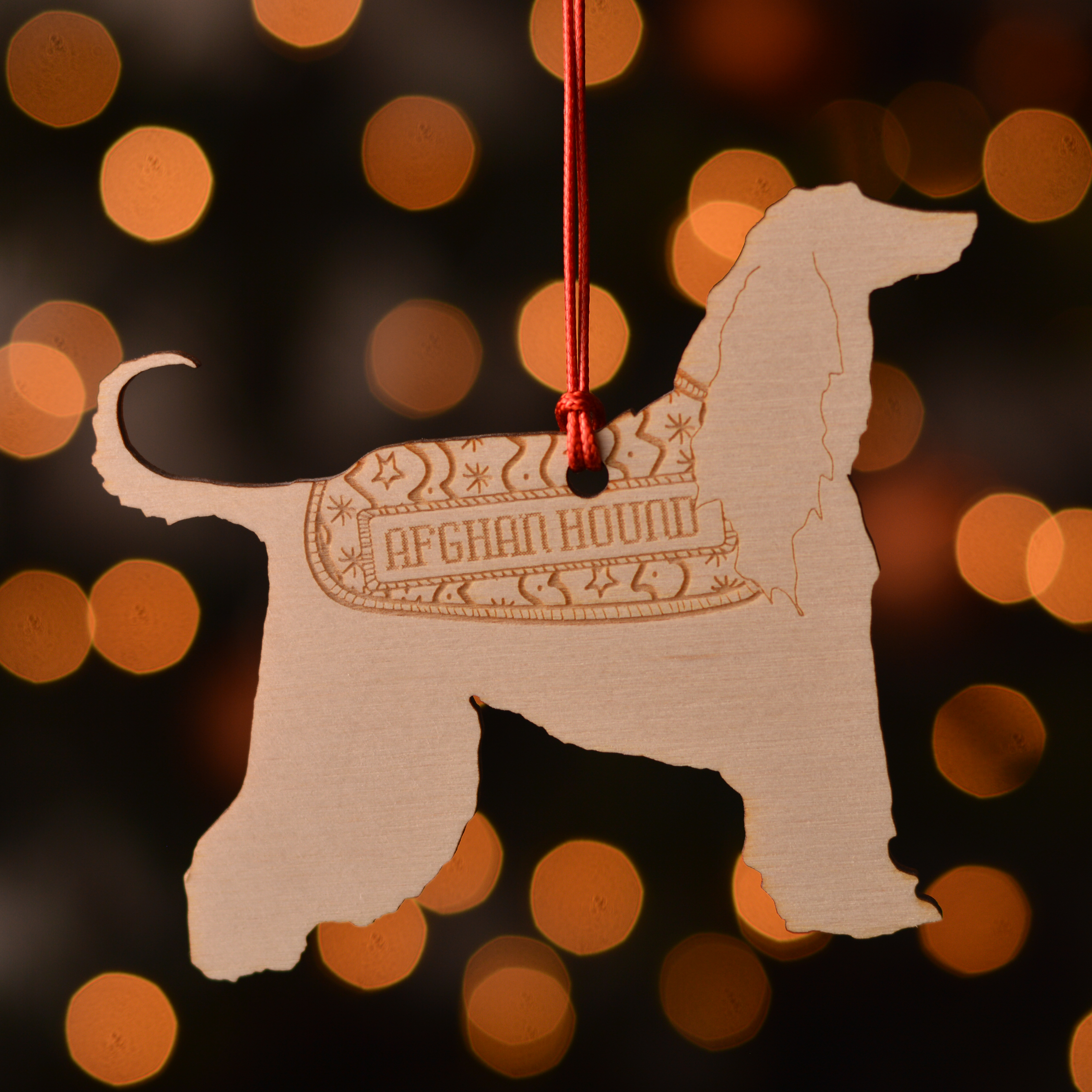 Personalised Afghan Hound Decoration