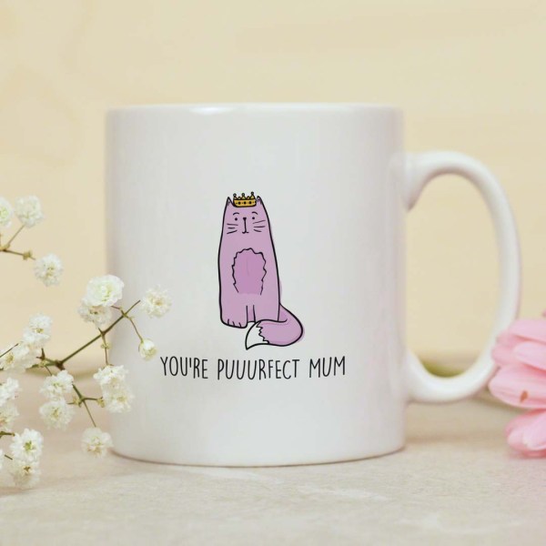 You're puuurfect Mum mug