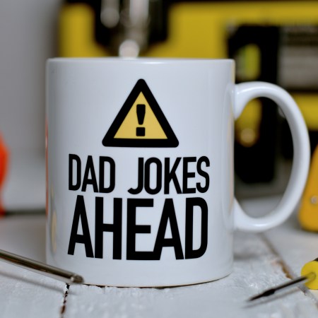 Warning Dad Jokes Ahead Mug