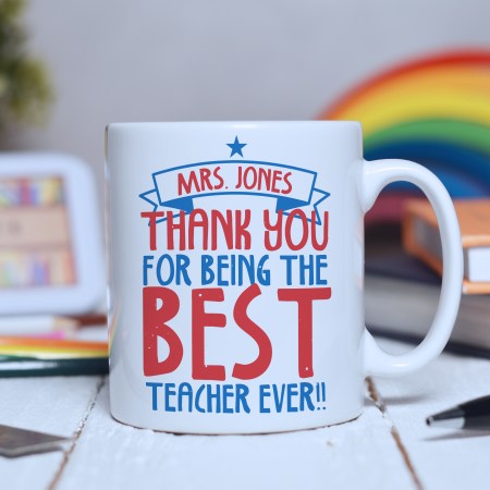 Personalised Best Teacher Ever Mug
