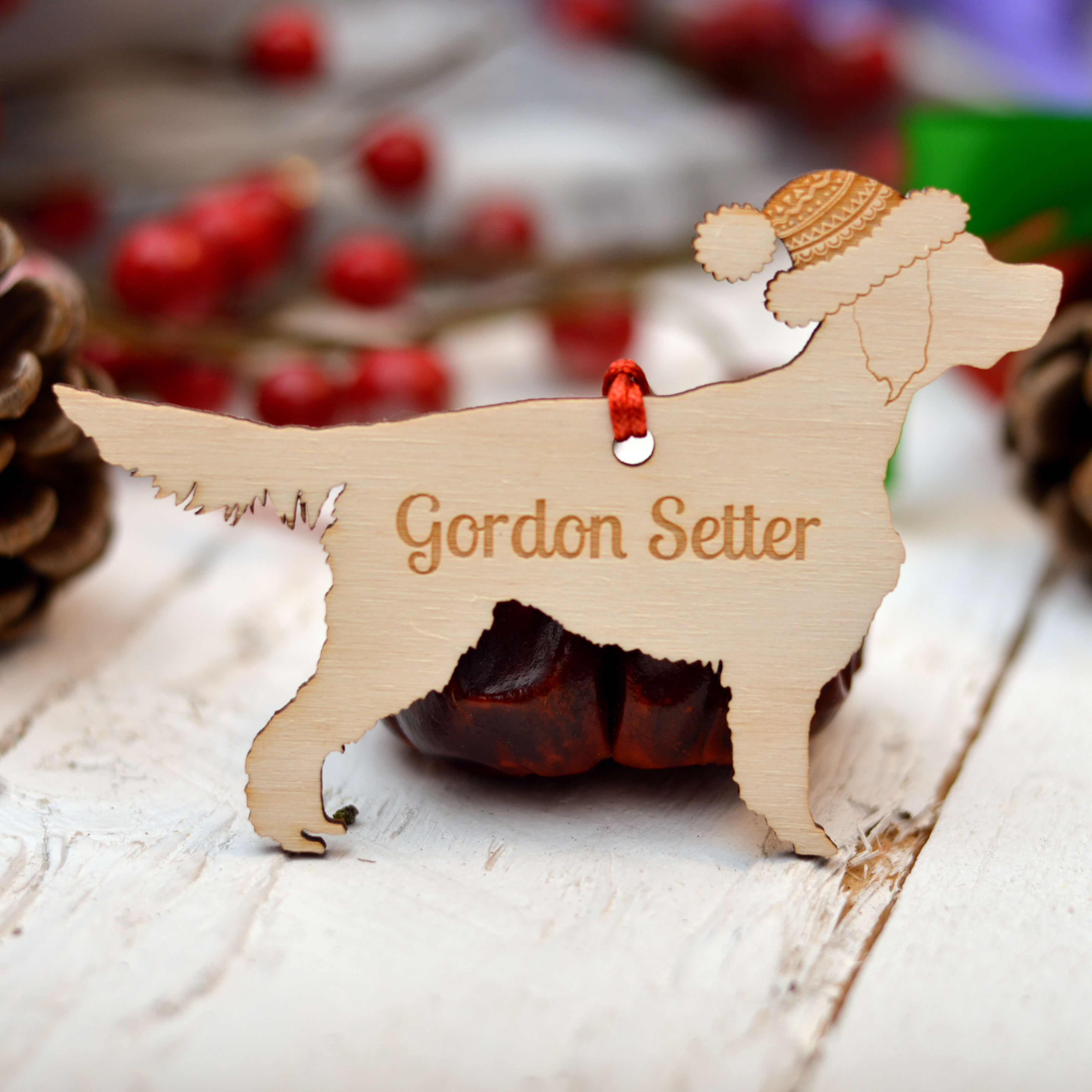 Personalised Gordon Setter Dog Decoration