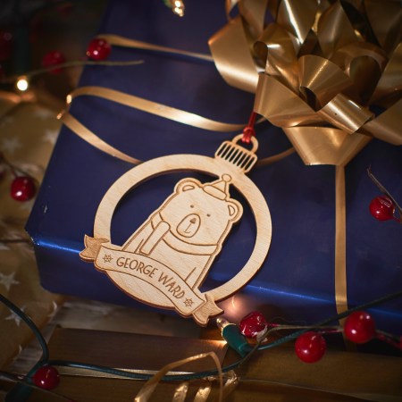 Personalised Bear Decoration