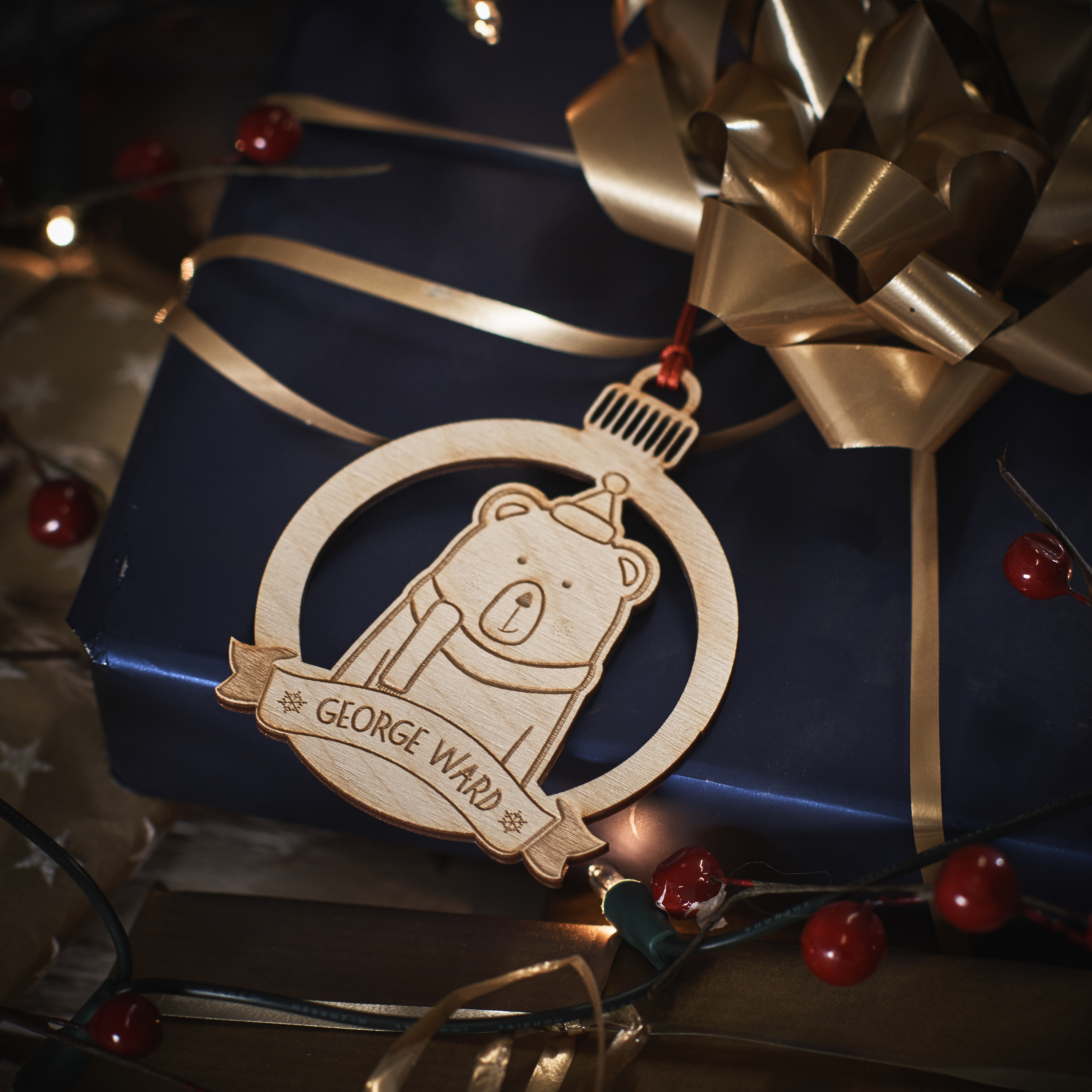 Personalised Bear Decoration