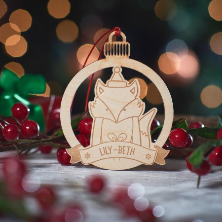 Personalised Fox Decoration