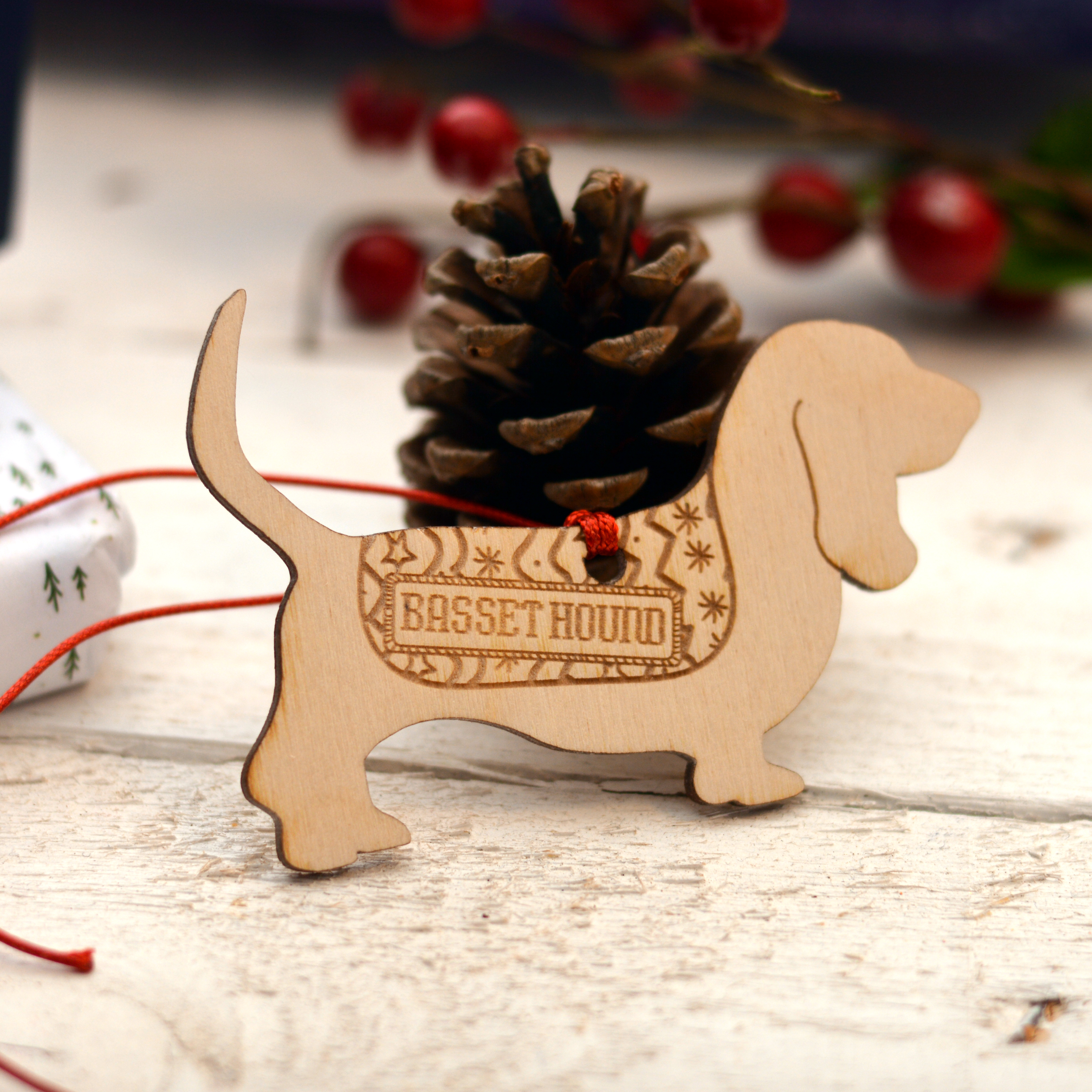 Personalised Basset Hound Decoration
