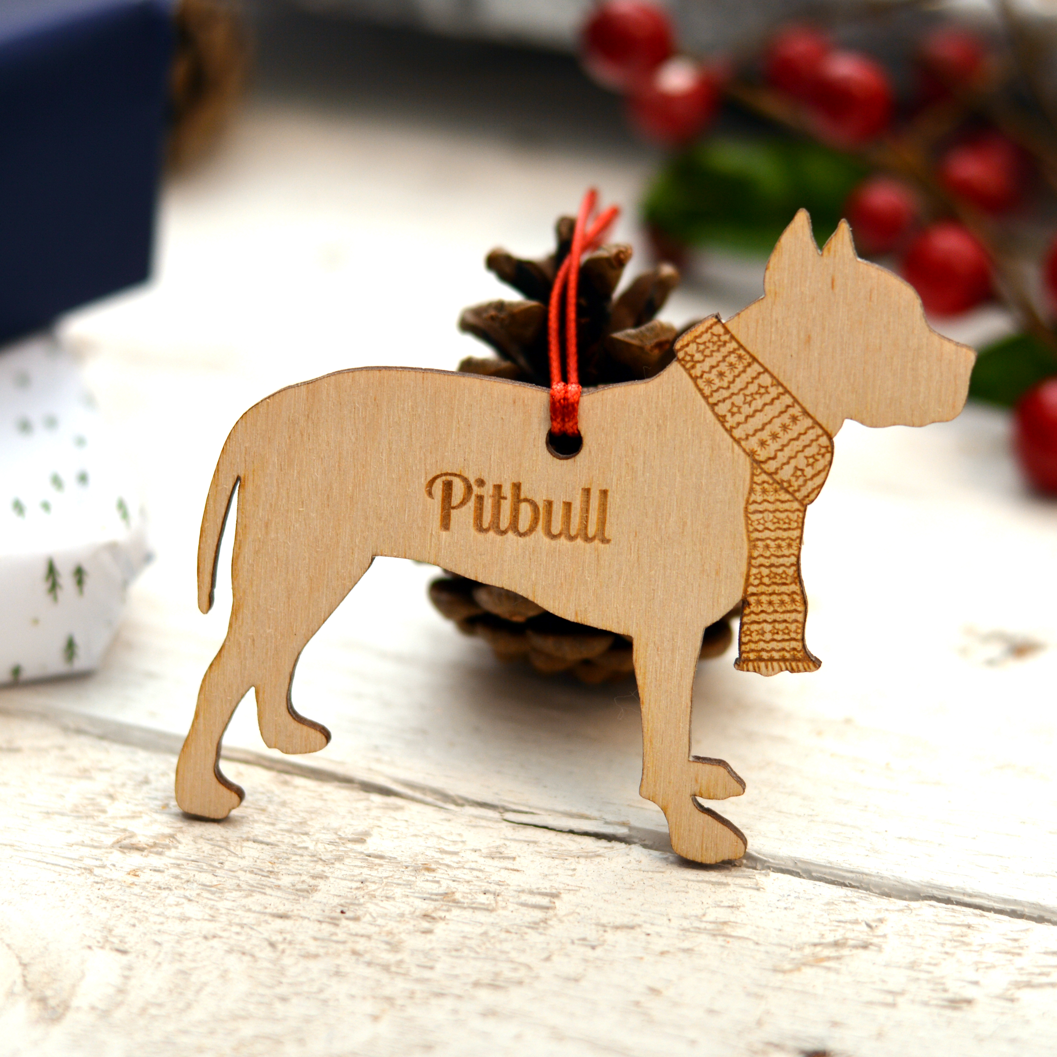 Personalised Pitbull Decoration