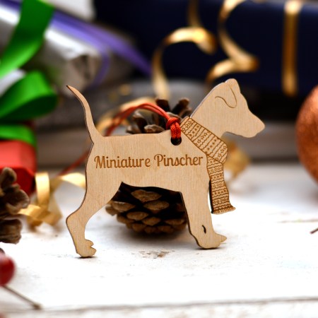 Personalised Miniature Pinscher Decoration