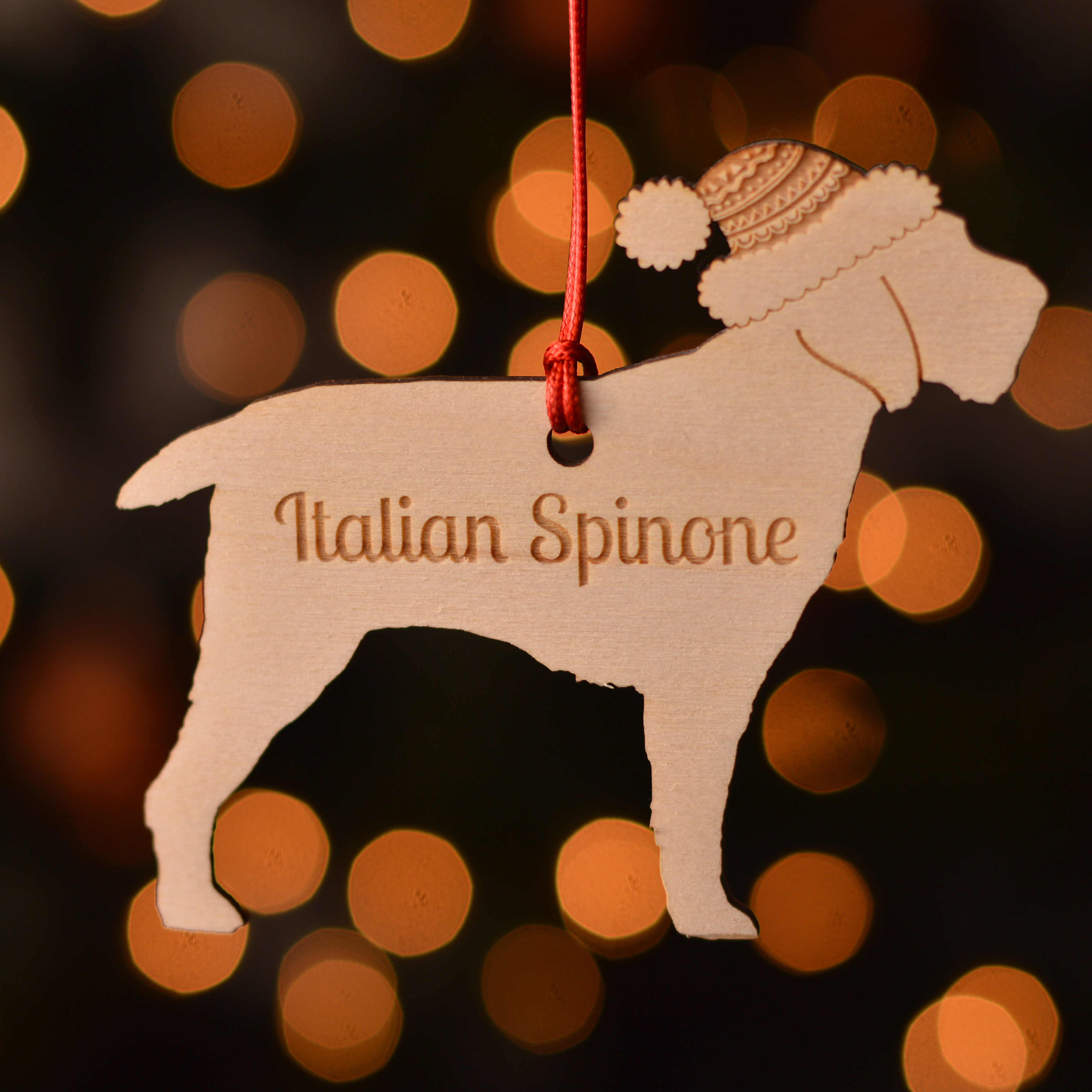 Personalised Italian Spinone Dog Decoration - Long Tail