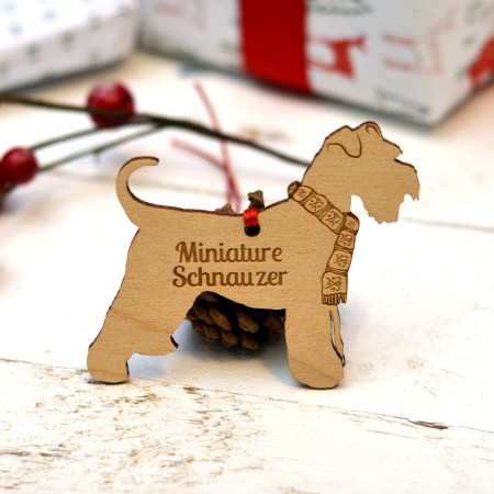 Personalised Miniature Schnauzer Decoration
