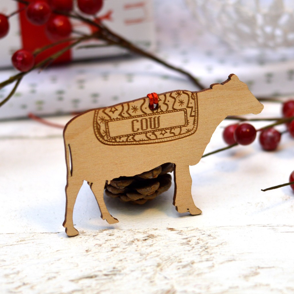 Personalised Cow Decoration