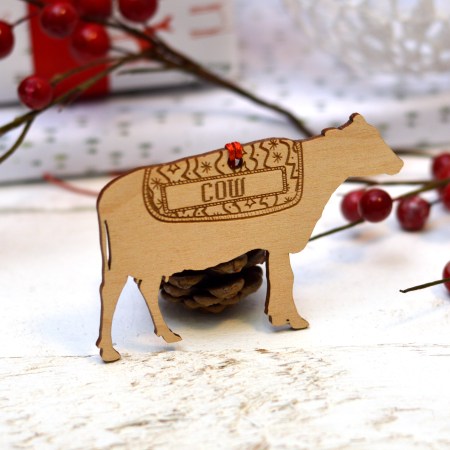 Personalised Cow Decoration