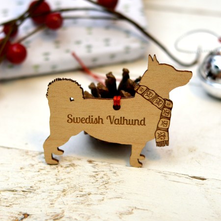 Personalised Swedish Vallhund Decoration