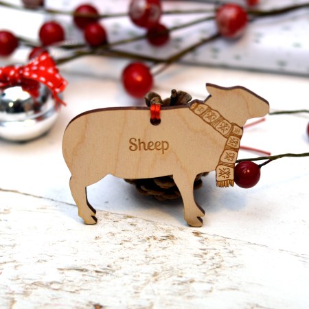 Personalised Sheep Decoration