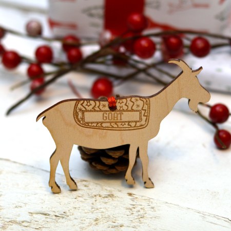 Personalised Goat Decoration