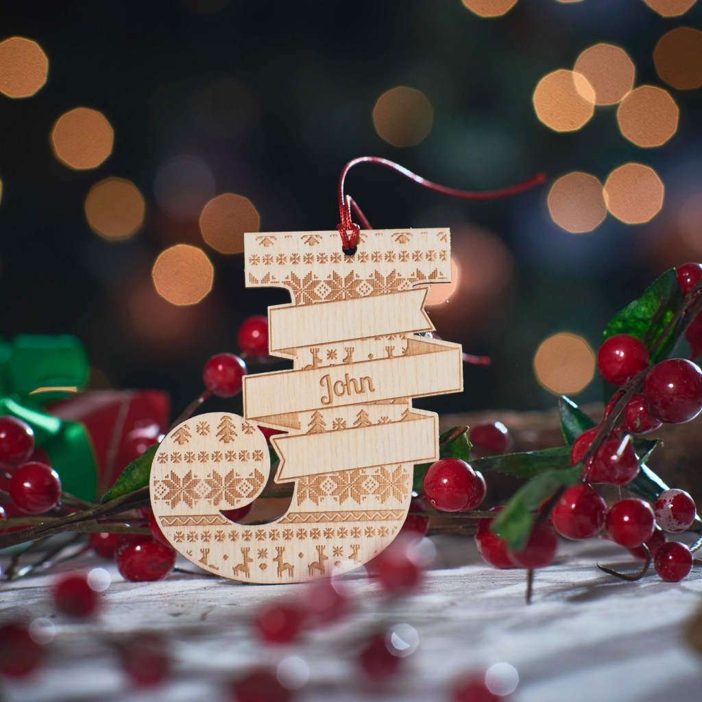 Personalised Fairisle Initial Decoration