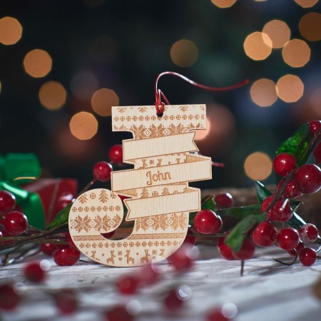 Personalised Fairisle Initial Decoration