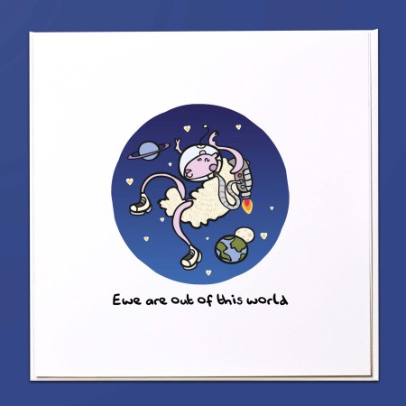 Ewe are out of this world Card