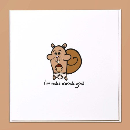 I'm nuts about you card