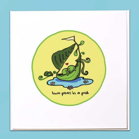 Two peas in a pod Card