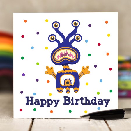 Monster Birthday Card