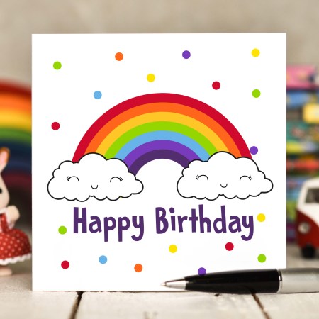 Rainbow Birthday Card