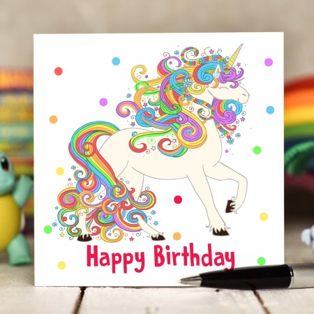 Unicorn Birthday Card