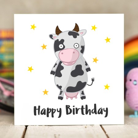 Cow Birthday Card