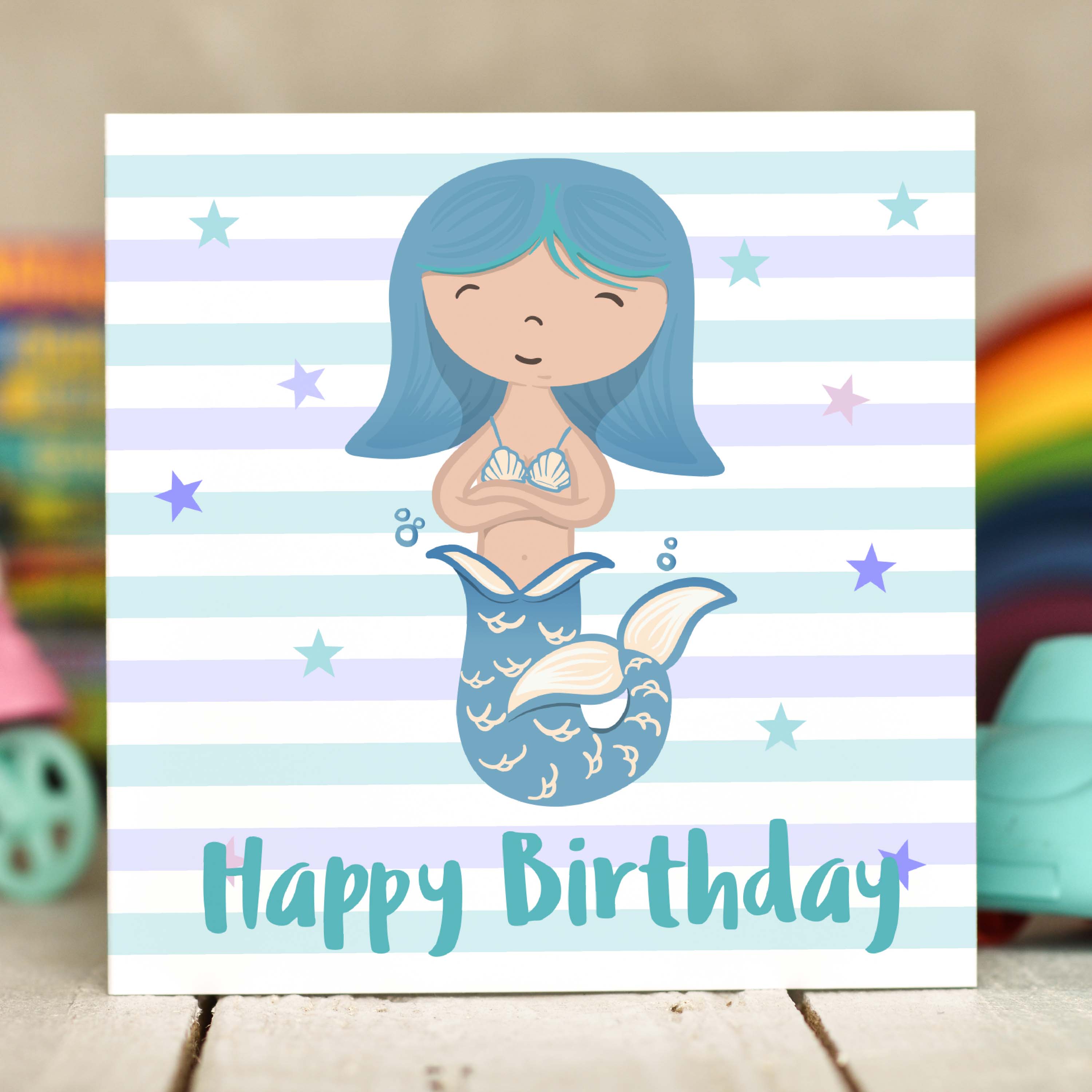 Mermaid Birthday Card