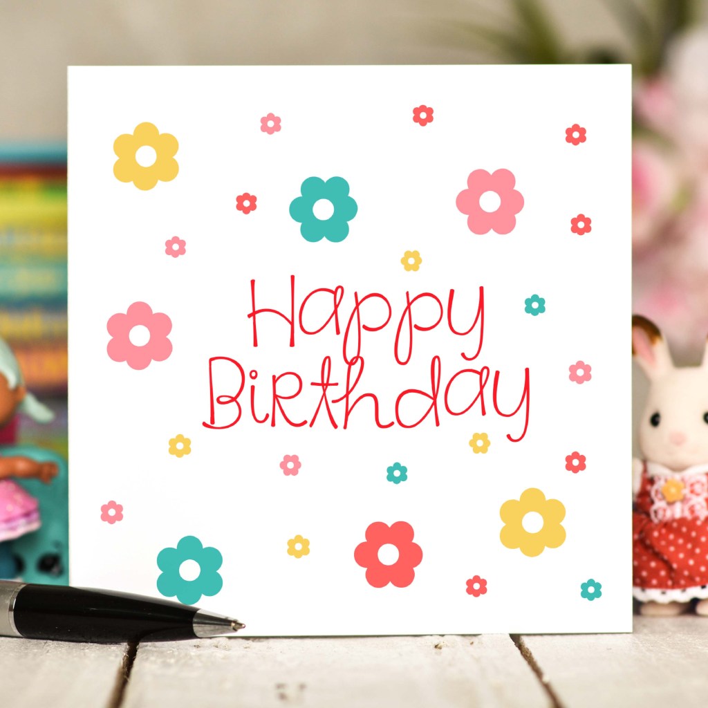 Flowers Birthday Card