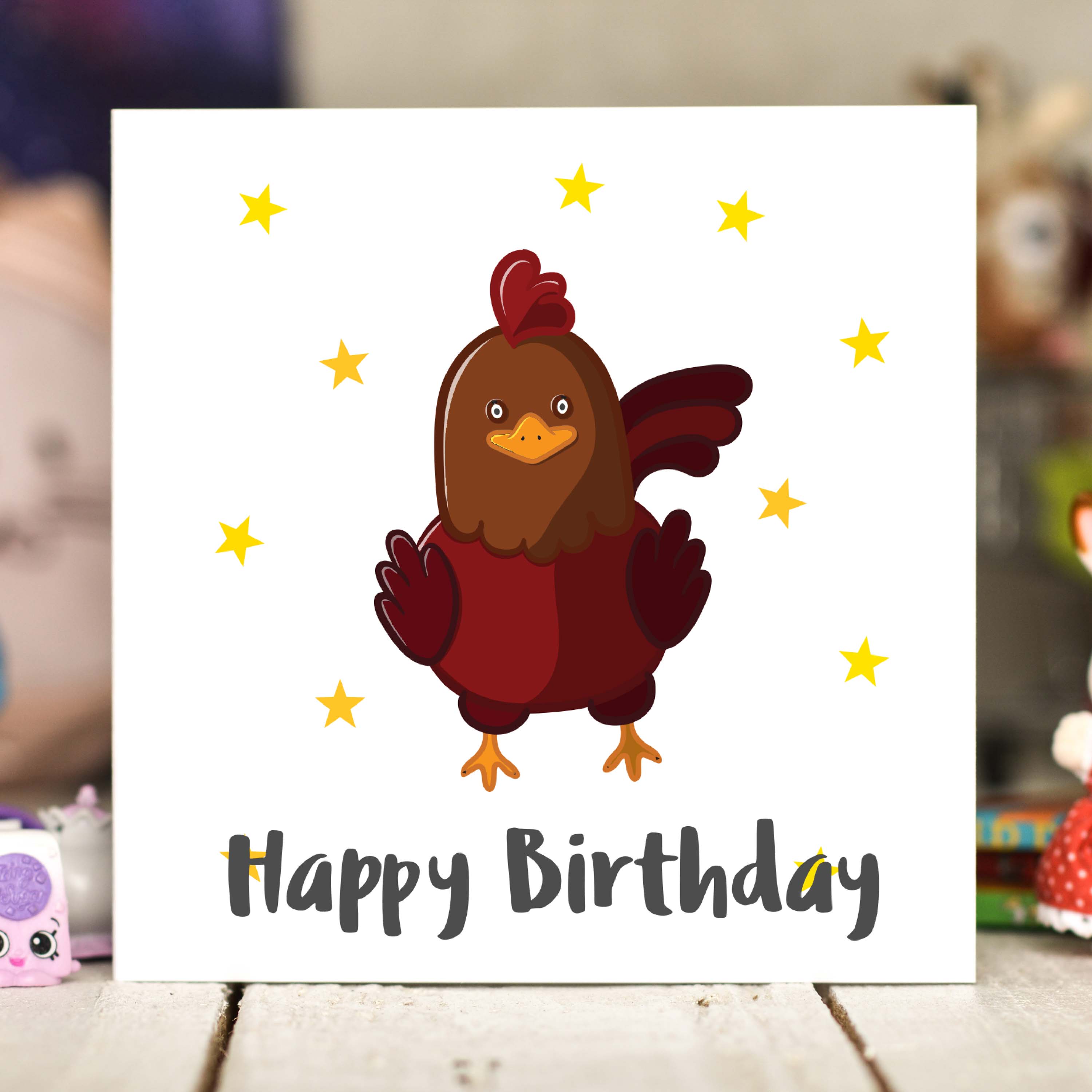 Chicken Birthday Card