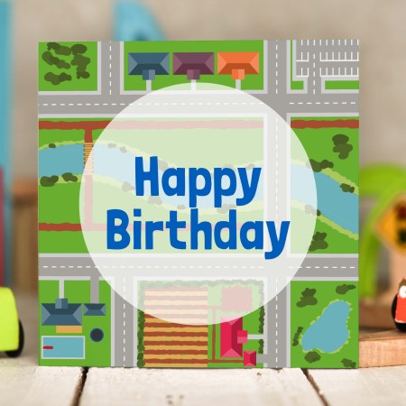 Road Birthday Card