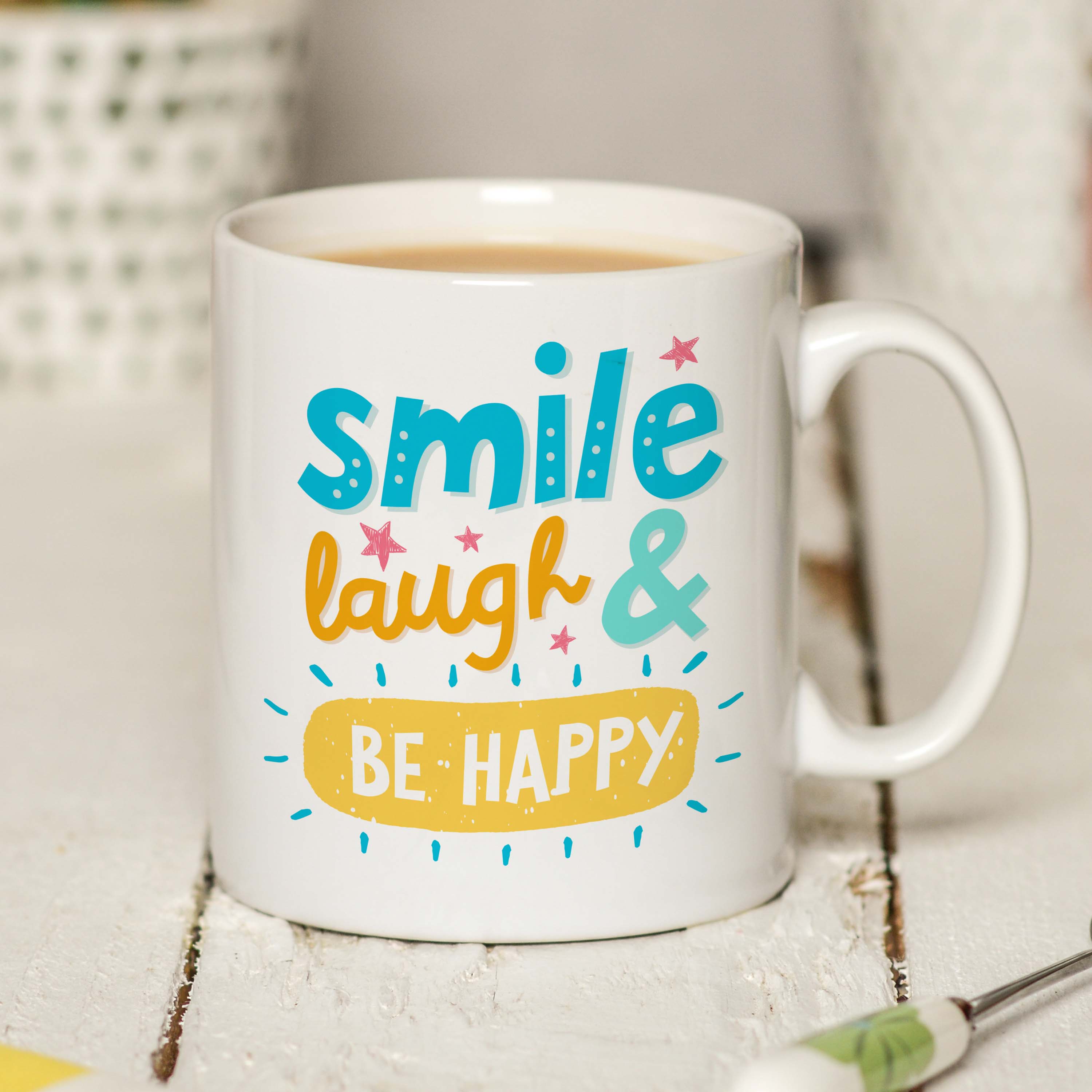Smile, laugh & be happy Mug