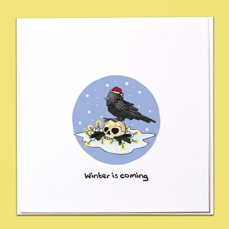 Winter is coming - Raven GOT Christmas Card