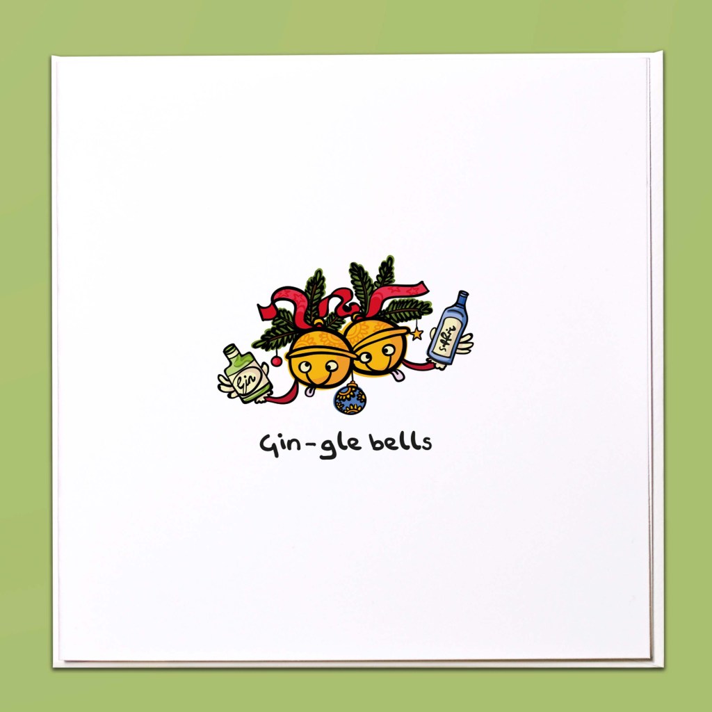 Gin-gle bells Christmas Card