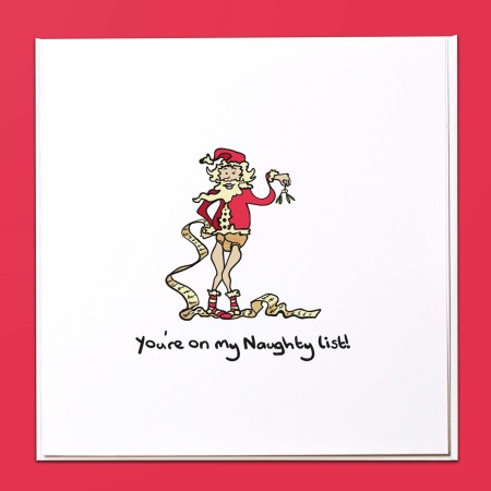 You're on my naughty list! Christmas Card