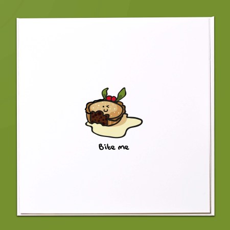Bite me Christmas Card