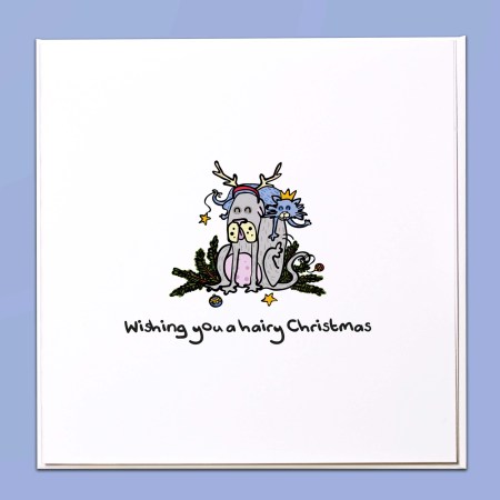 Wishing you a hairy Christmas Card