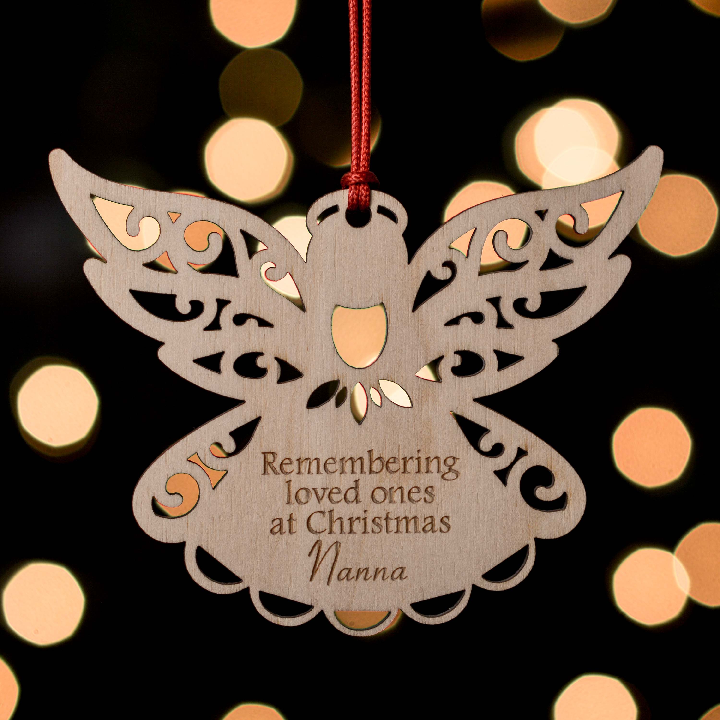 Personalised Remembrance Angel Decoration
