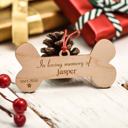 Personalised Bone Remembrance Decoration