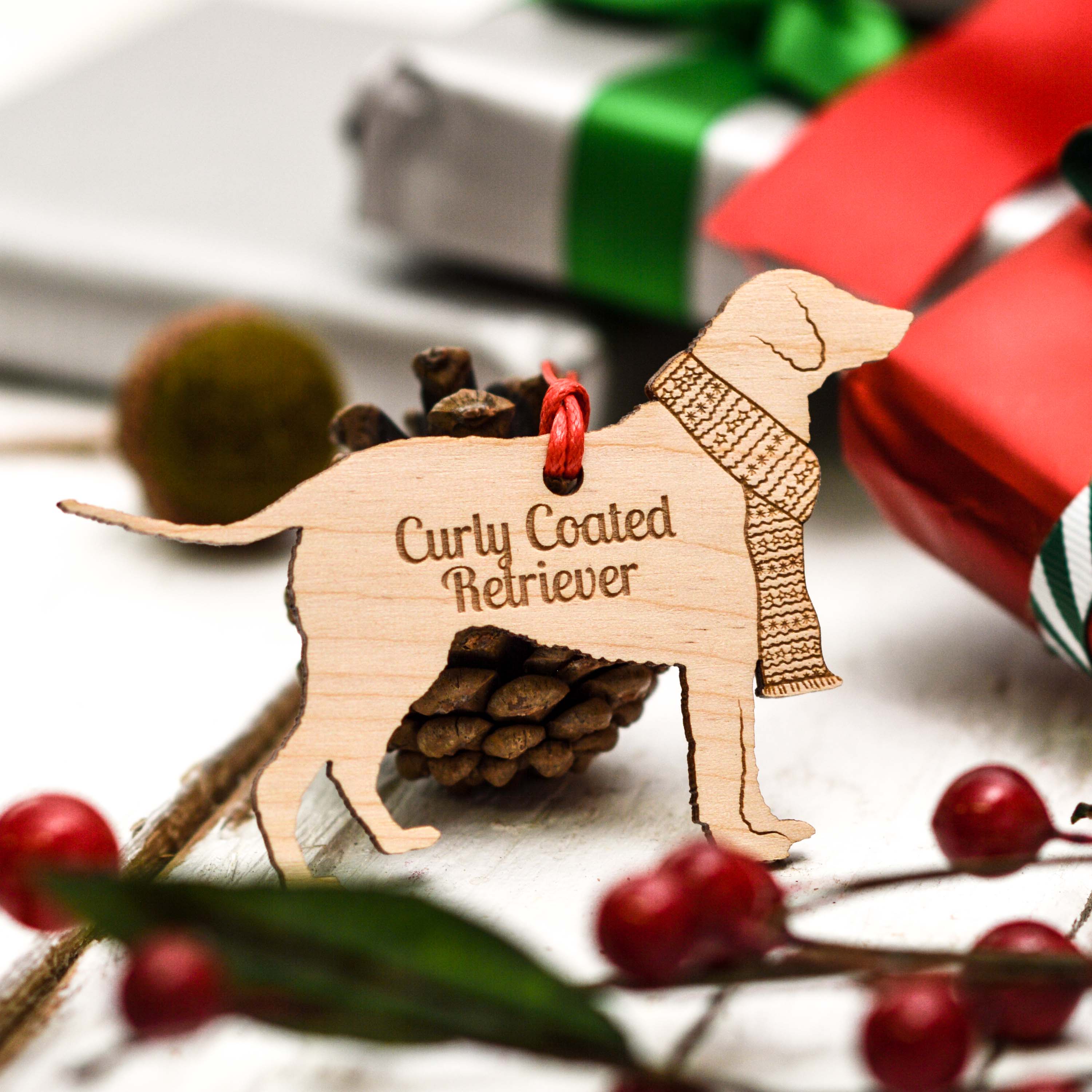 Personalised Curly Coated Retriever Decoration