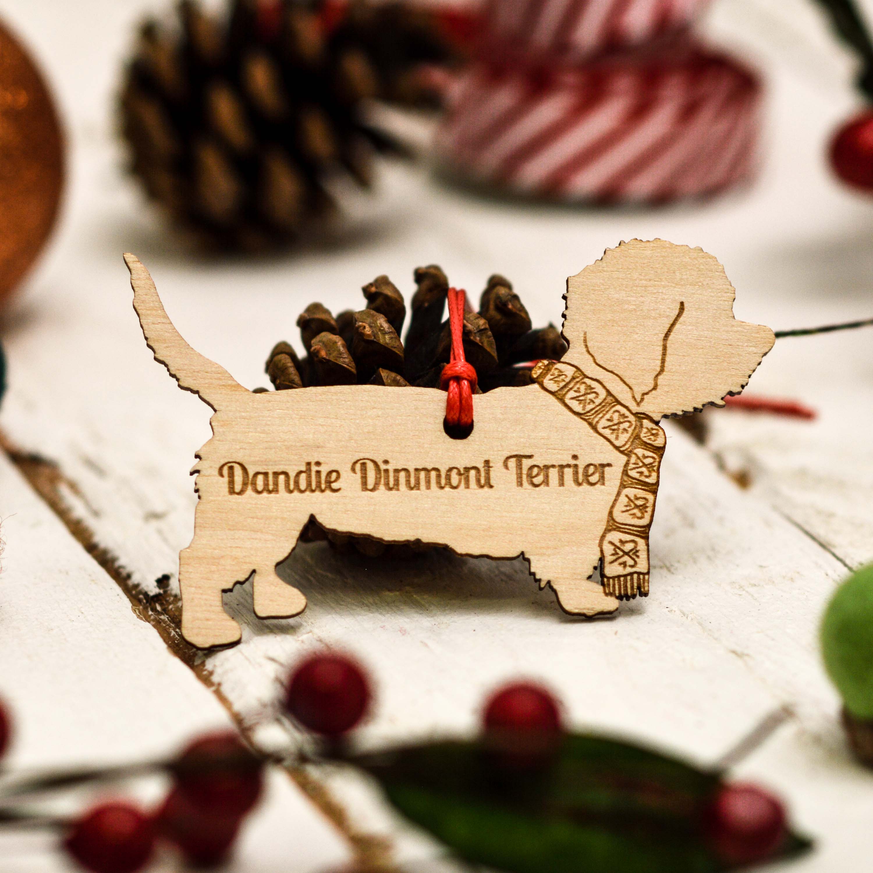Personalised Dandie Dinmont Terrier Decoration