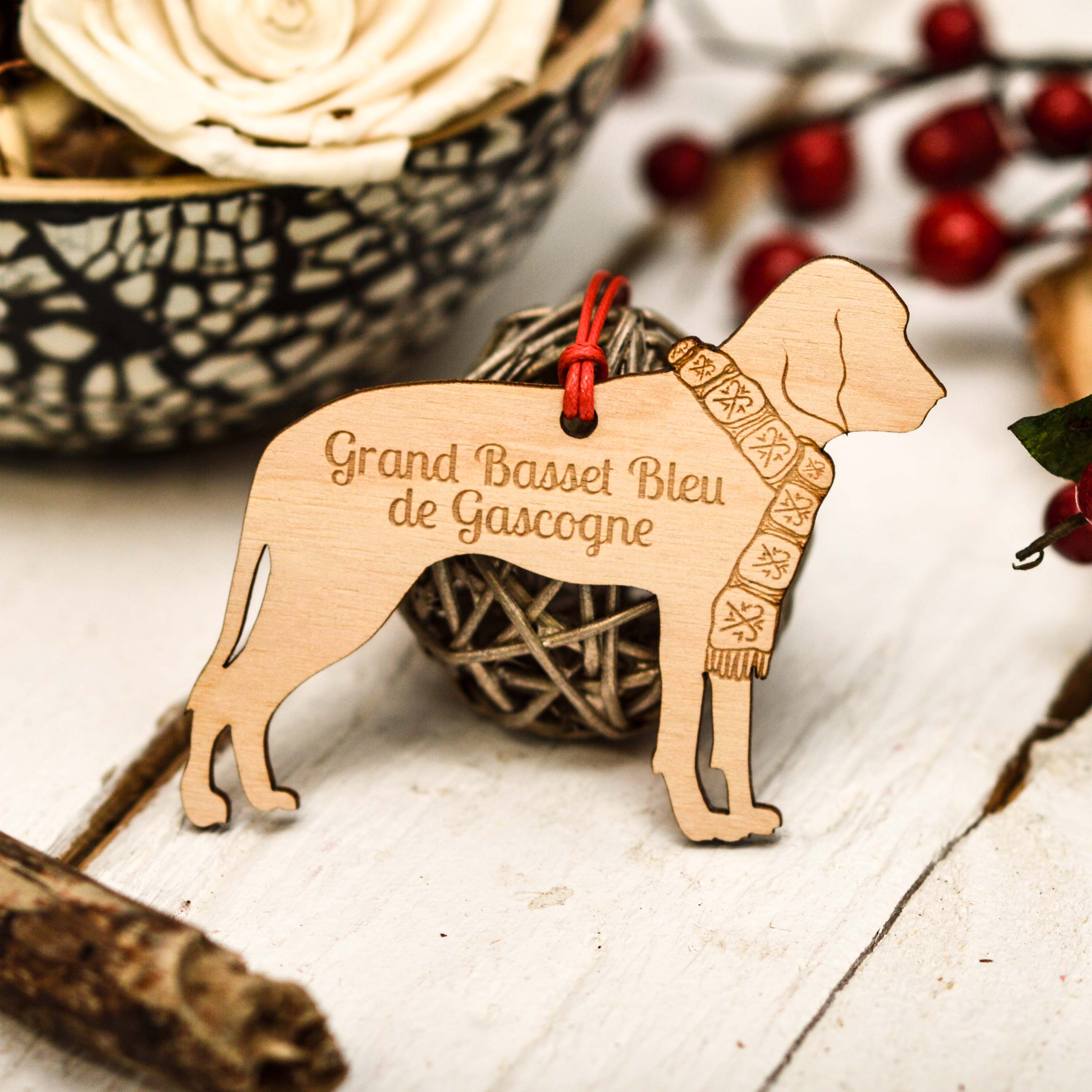 Personalised Grand Bleu De Gascogne Decoration