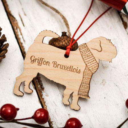 Personalised Griffon Bruxellois Decoration