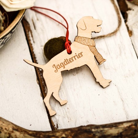 Personalised Jagdterrier Decoration