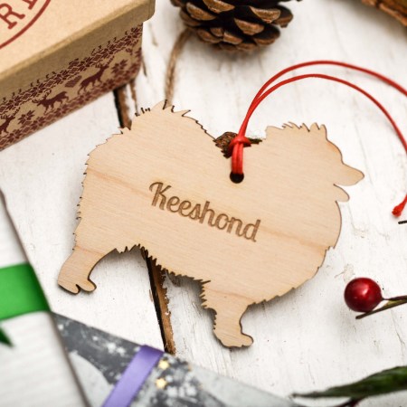 Personalised Keeshond Decoration
