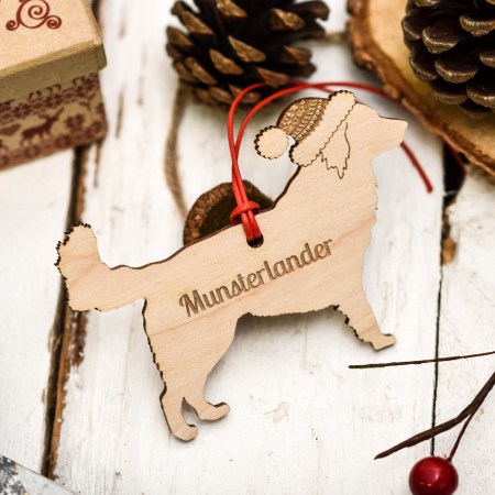 Personalised Munsterlander Decoration